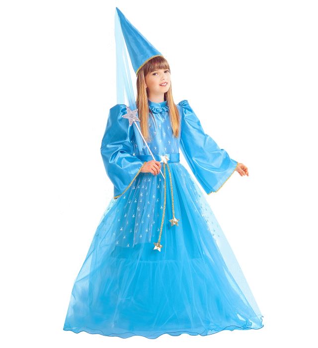 MAGIC FAIRY" (DRESS WITH WIRE HOOP, BELT, HAT WITH VEILS)