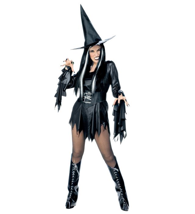 EVIL WITCH" (DRESS, BELT, BOOT COVERS, HAT)
