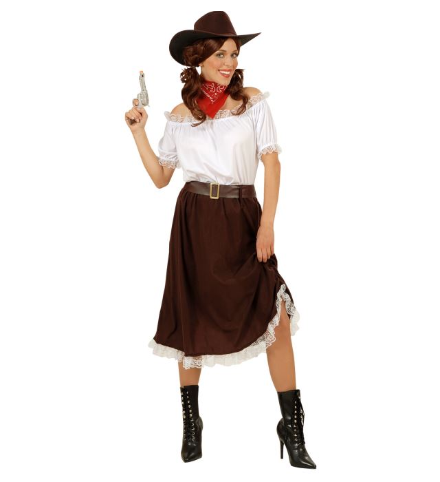 COWGIRL" (SHIRT, SKIRT, BELT, HAT)