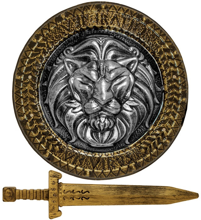 LIONHEART SHIELD & SWORD" SHIELD 44 CM, SWORD 48 CM