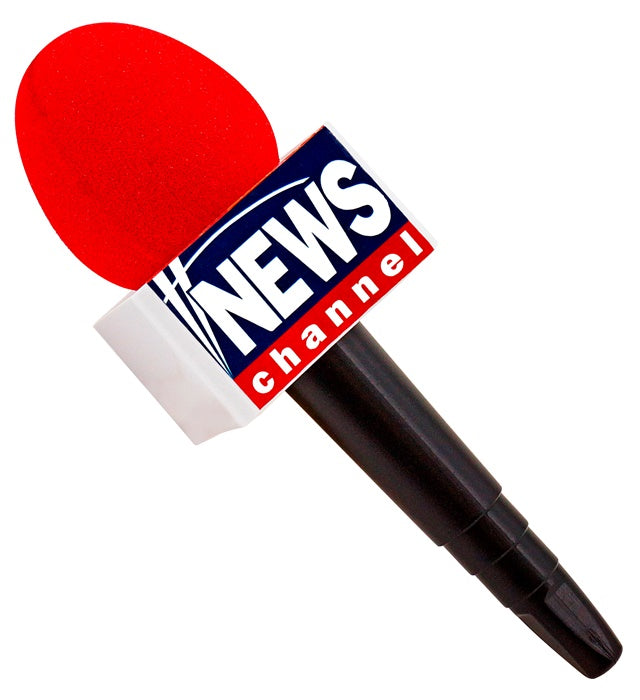BREAKING NEWS MICROPHONE" 25 CM