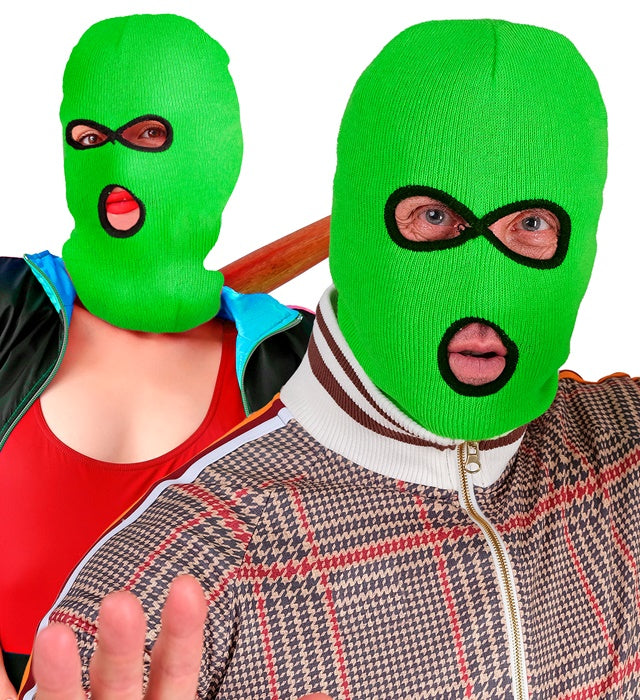 NEON GREEN BALACLAVA MASK
