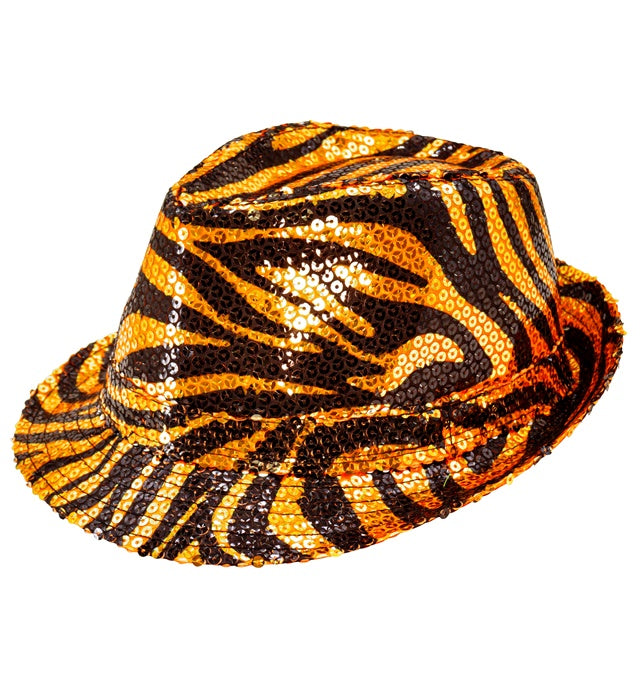 ANIMALIER TIGER SEQUIN FEDORA