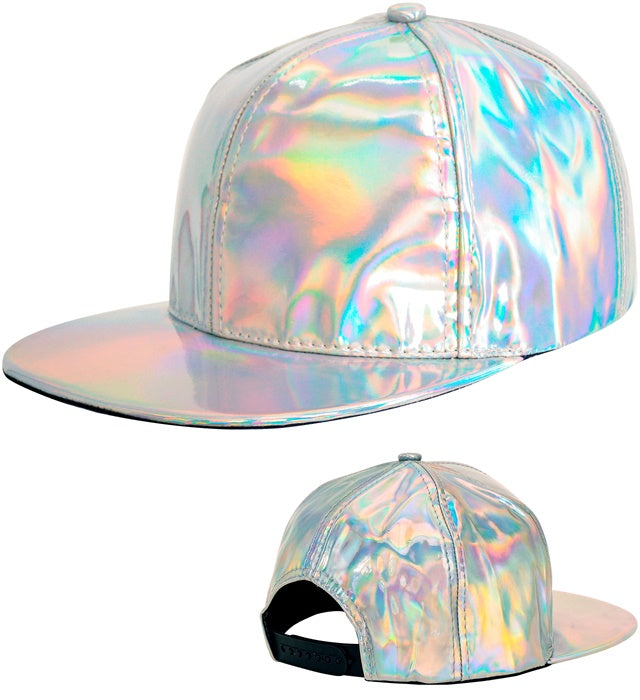 SILVER HOLOGRAPHIC CAP