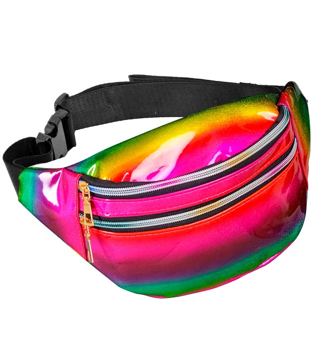 RAINBOW HOLOGRAPHIC BELT BAG