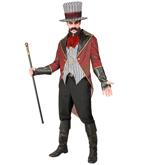 SINISTER RINGMASTER" (JACKET WITH VEST, SKULL JABOT, GLOVES, HAT)