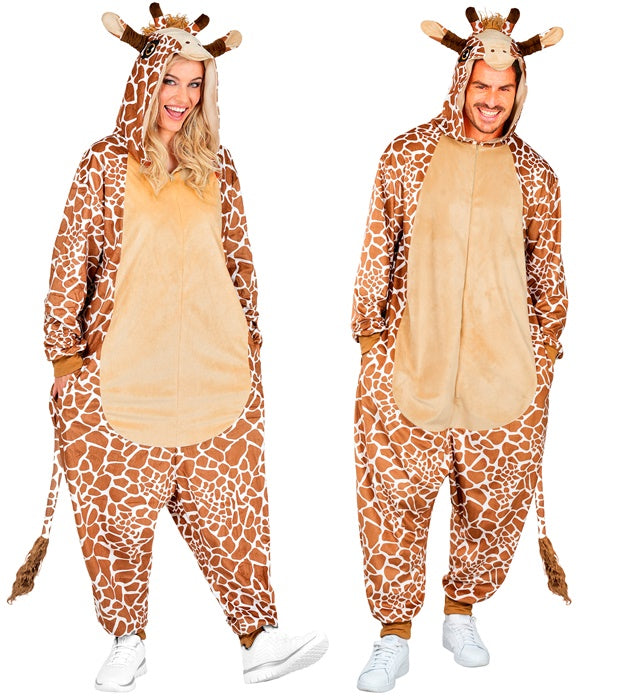 PLUSH ONESIE GIRAFFE" (HOODED JUMPSUIT)