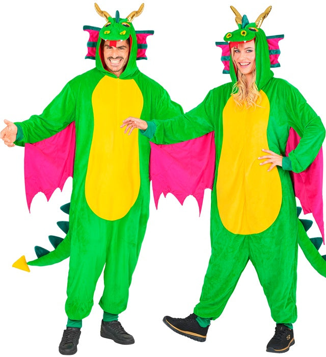 PLUSH ONESIE DRAGON" (HOODED JUMPSUIT)
