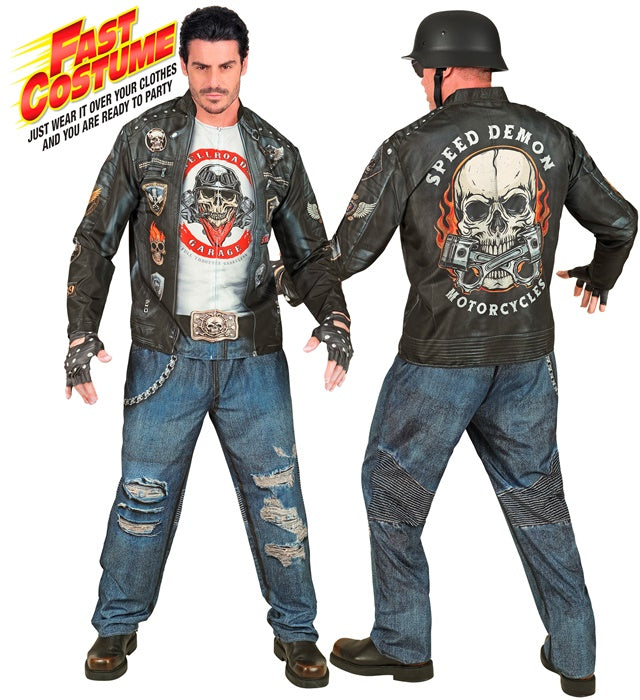 BIKER FAST COSTUME" (JACKET, PANTS, GLOVES)