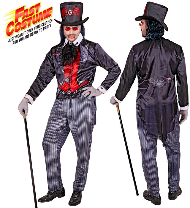 VAMPIRE FAST COSTUME" (JACKET, PANTS, HAT, JABOT)
