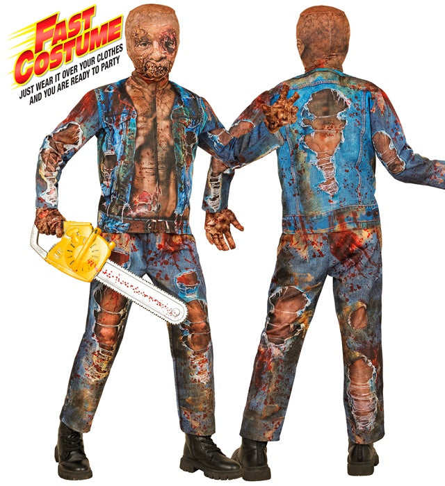 ZOMBIE FAST COSTUME" (JACKET, PANTS, GLOVES, MASK)