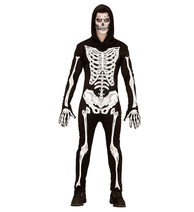 SKELETON" (HOODED JUMPSUIT, GLOVES)