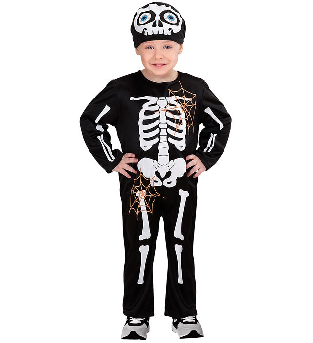 SKELETON" (JUMPSUIT, HEADPIECE)