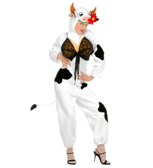 COW" (JUMPSUIT WITH BREASTS, HEADPIECE WITH MASK)
