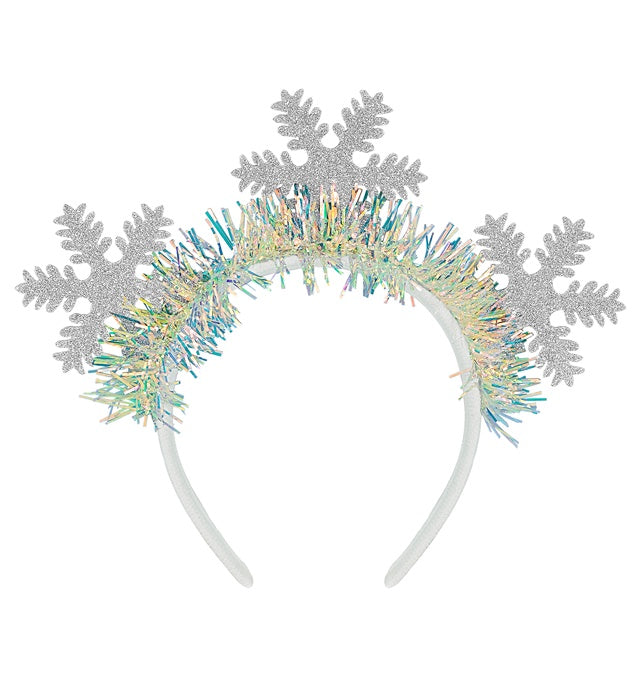 HEADPIECE SNOWFLAKES GLITTER