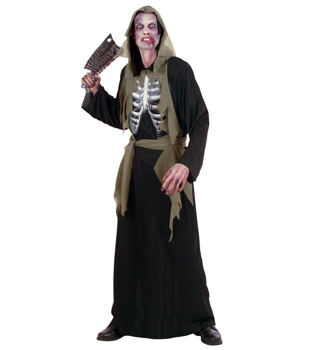 ZOMBIE" (HOODED ROBE, HOLOGRAPHICBONES CHEST, BELT)