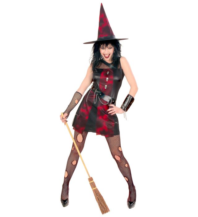 PUNK WITCH" (DRESS, ARMBAND, HAT)