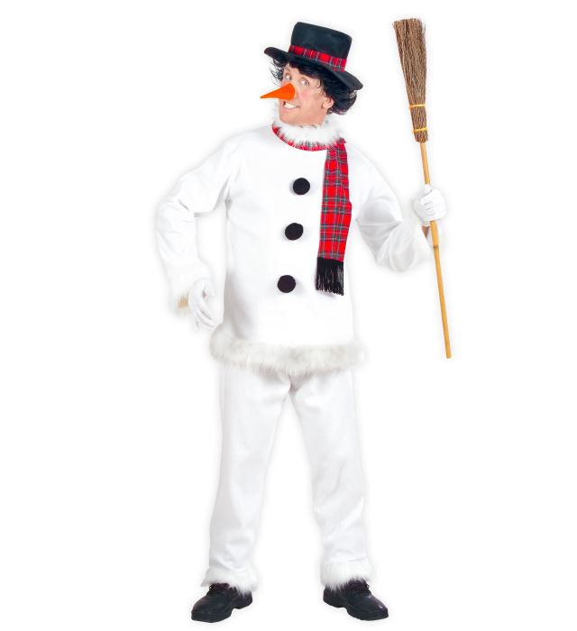 SNOWMAN" (COAT, PANTS, HAT, SCARF, NOSE)