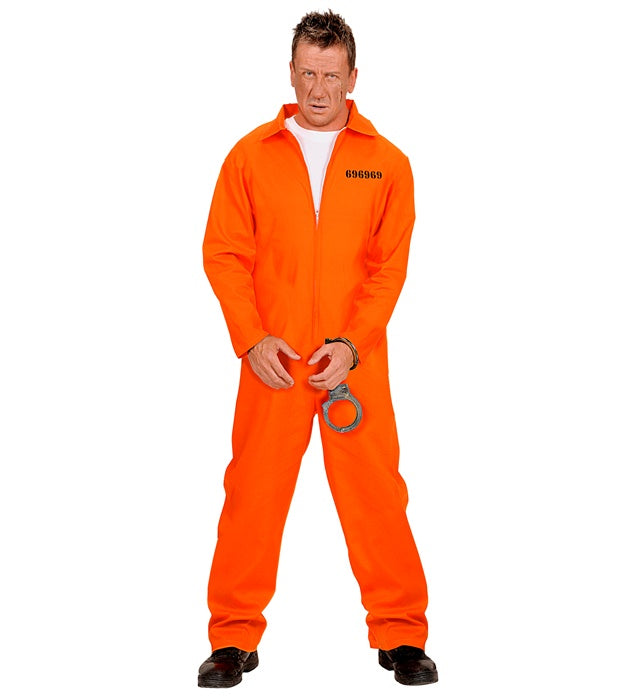 INMATE" (OVERALLS, HANDCUFFS)