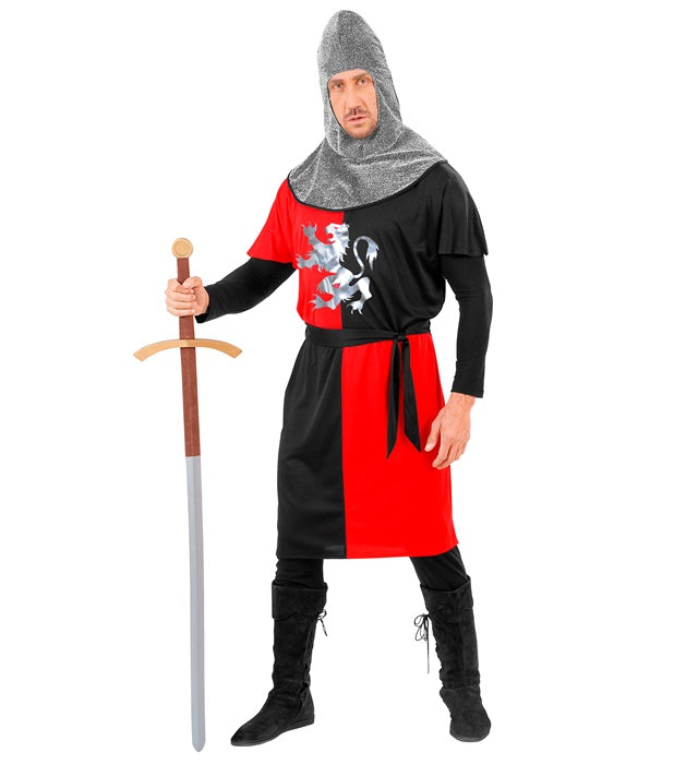MEDIEVAL WARRIOR" - RED (COAT, BELT, HOOD)