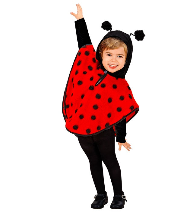 PLUSH LADYBUG" (HOODED PONCHO)
