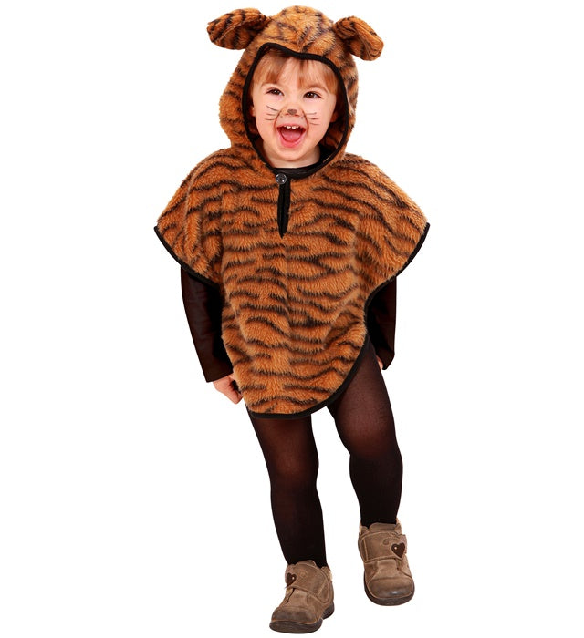 PLUSH TIGER" (HOODED PONCHO)