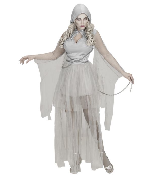 CHAINED GHOSTLY SPIRIT" (HOODED DRESS, CHAINS)