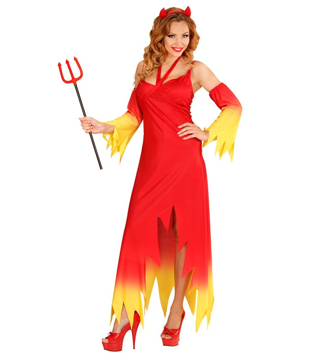 DEVIL" (DRESS, SLEEVES, HORNS)