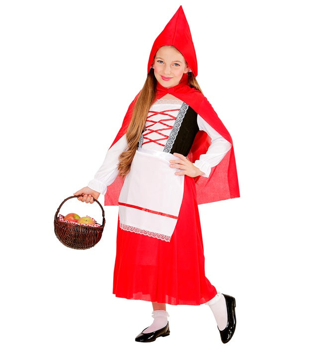 RED CAPELET" (DRESS WITH UNDERSKIRT, APRON, HOODED CAPELET)