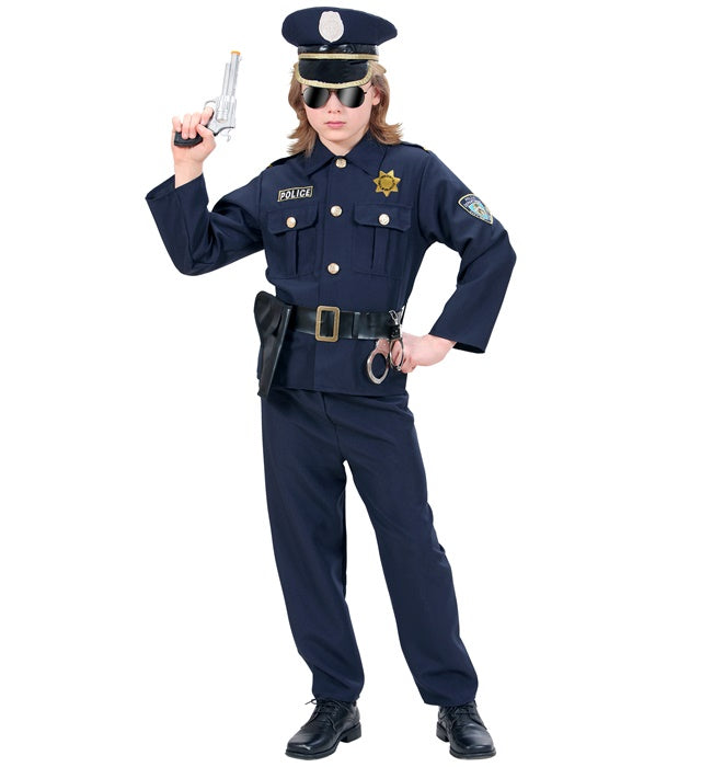 POLICEMAN" (COAT, PANTS, BELT WITH HOLSTER, HAT)