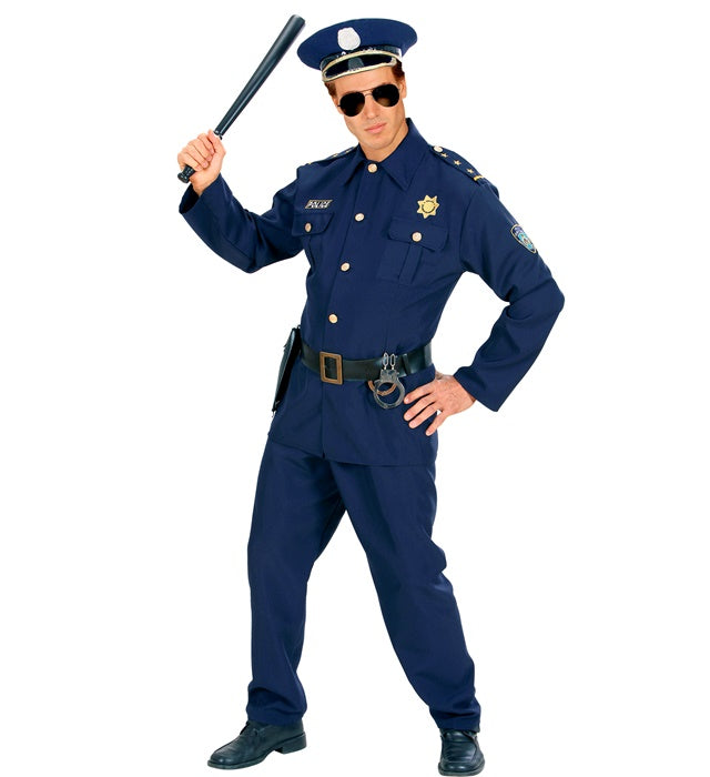 POLICE OFFICER" (JACKET, PANTS, BELT WITH HOLSTER, HAT)