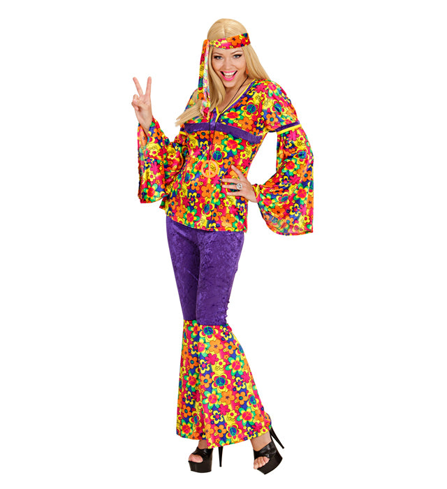 HIPPIE GIRL" VELVET (SHIRT, PANTS, HEADBAND)