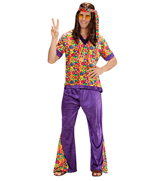 HIPPIE DUDE" VELVET (SHIRT, PANTS, HEADBAND)