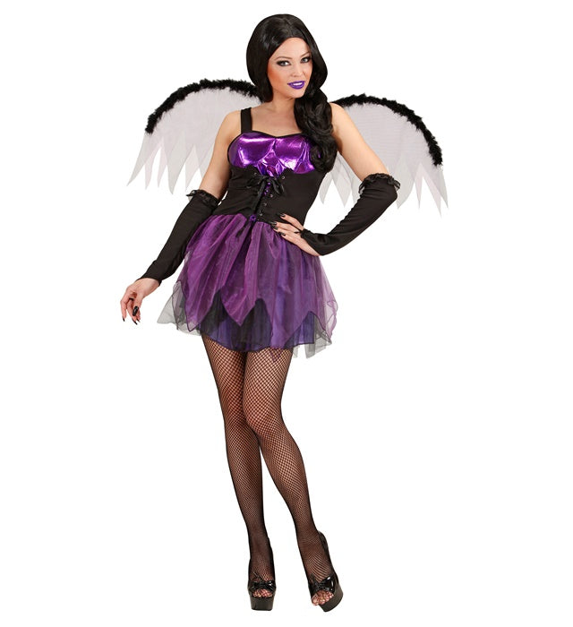 GOTHIC FAIRY" (DRESS, WINGS, FINGERLESS GLOVES)