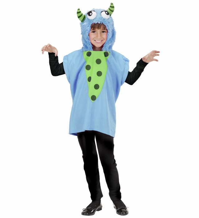 LIGHT BLUE MONSTER HOODED VEST