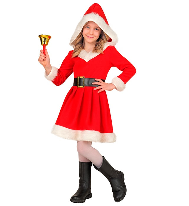 MISS SANTA" (HOODED DRESS, BELT)