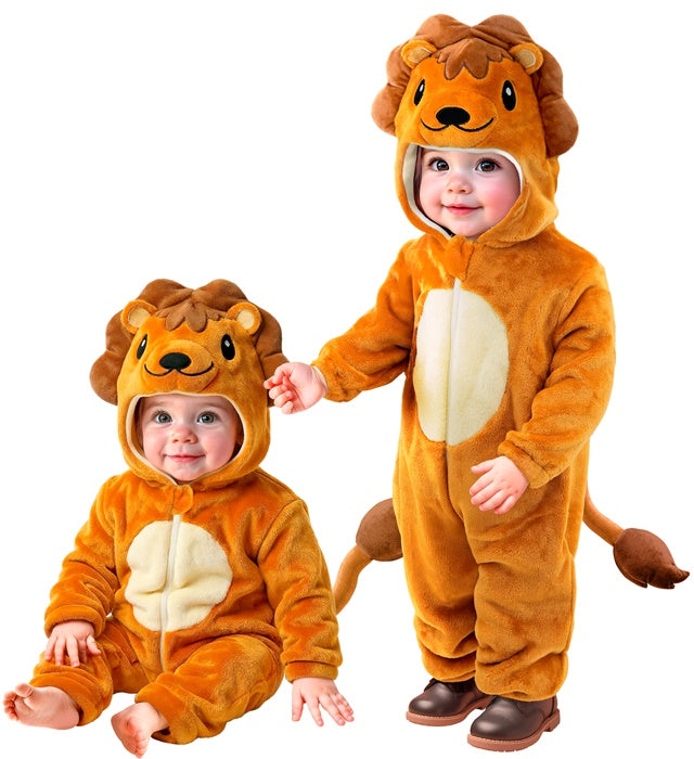 LION PLUSH VELVET" (HOODED JUMPSUIT)
