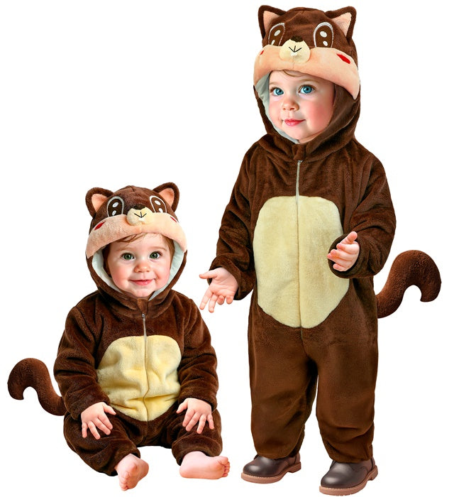 SQUIRREL PLUSH VELVET" (HOODED JUMPSUIT)