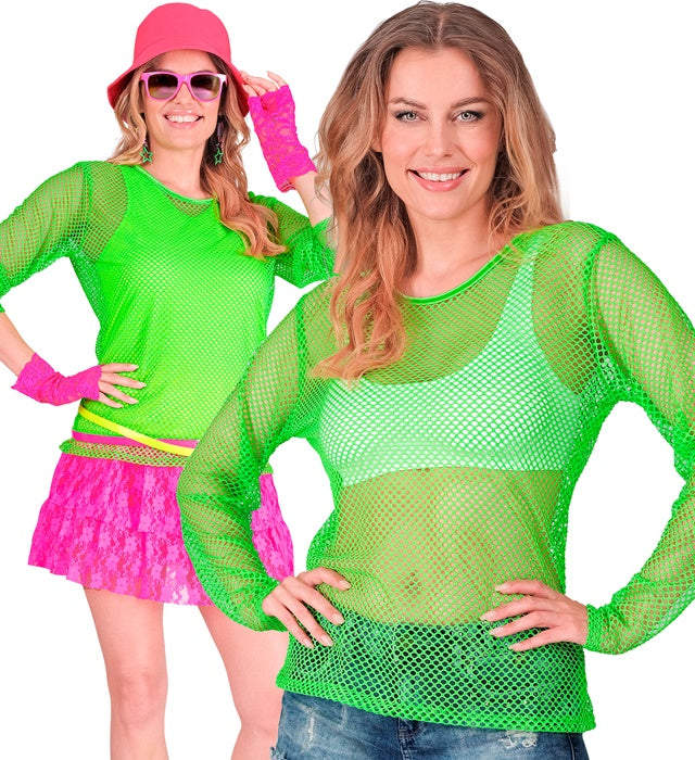 NEON GREEN NET SHIRT