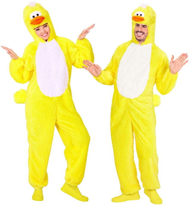 DUCK IN SOFT PLUSH" (HOODED JUMPSUIT WITH MASK)