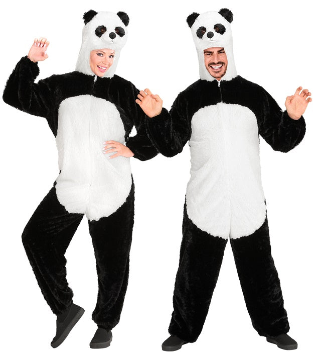 PANDA IN SOFT PLUSH" (HOODED JUMPSUIT WITH MASK)