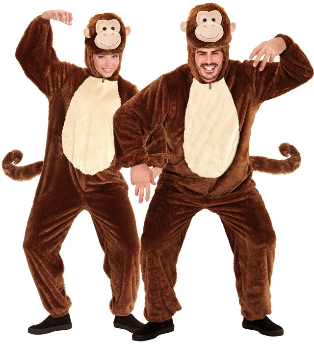 MONKEY IN SOFT PLUSH" (HOODED JUMPSUIT WITH MASK)