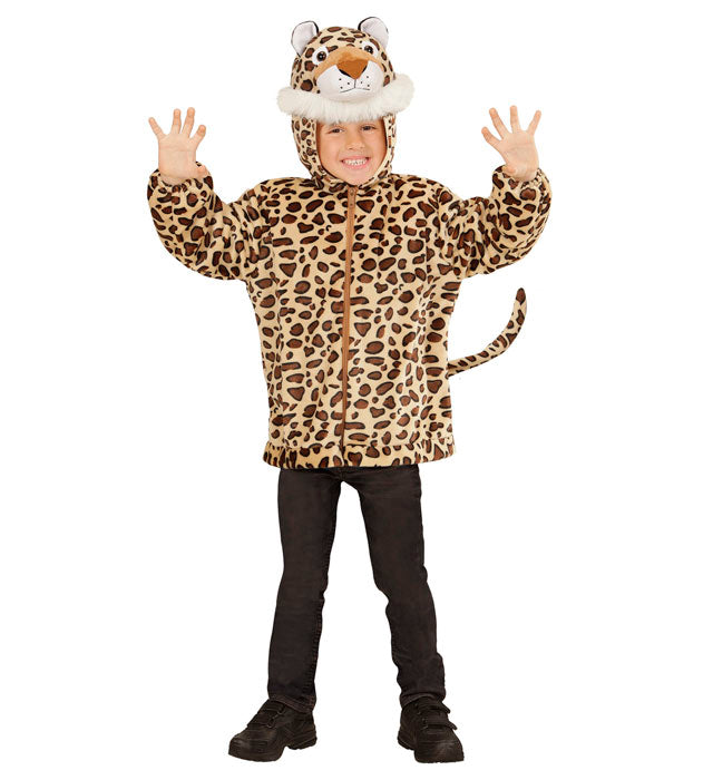 LEOPARD IN SOFT PLUSH" (HOODIE WITH MASK)