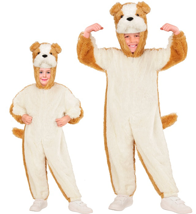 BULLDOG IN SOFT PLUSH" (HOODED JUMPSUIT WITH MASK)