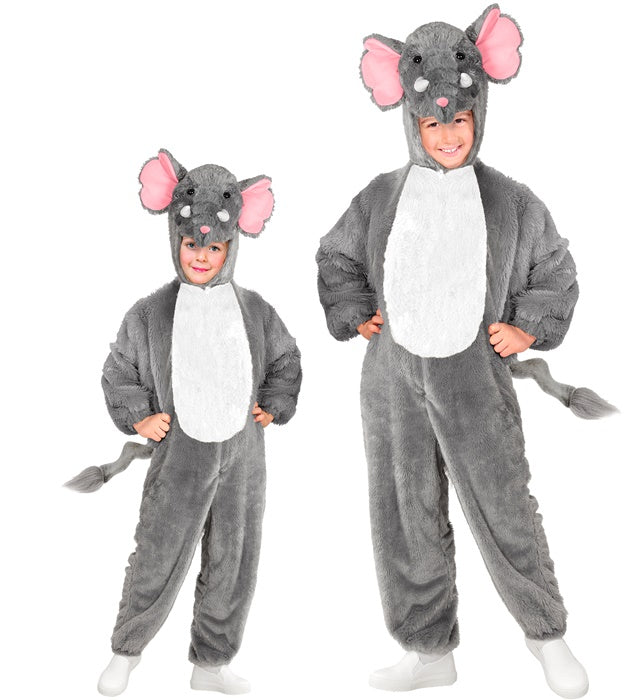 ELEPHANT IN SOFT PLUSH" (HOODED JUMPSUIT WITH MASK)