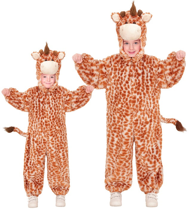 GIRAFFE IN SOFT PLUSH" (HOODED JUMPSUIT WITH MASK)
