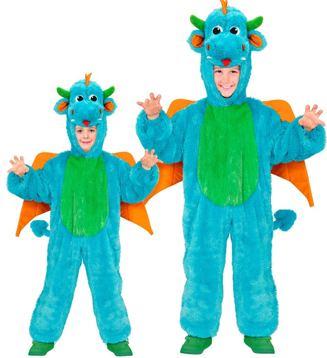 DRAGON IN SOFT PLUSH" (HOODED JUMPSUIT WITH MASK)