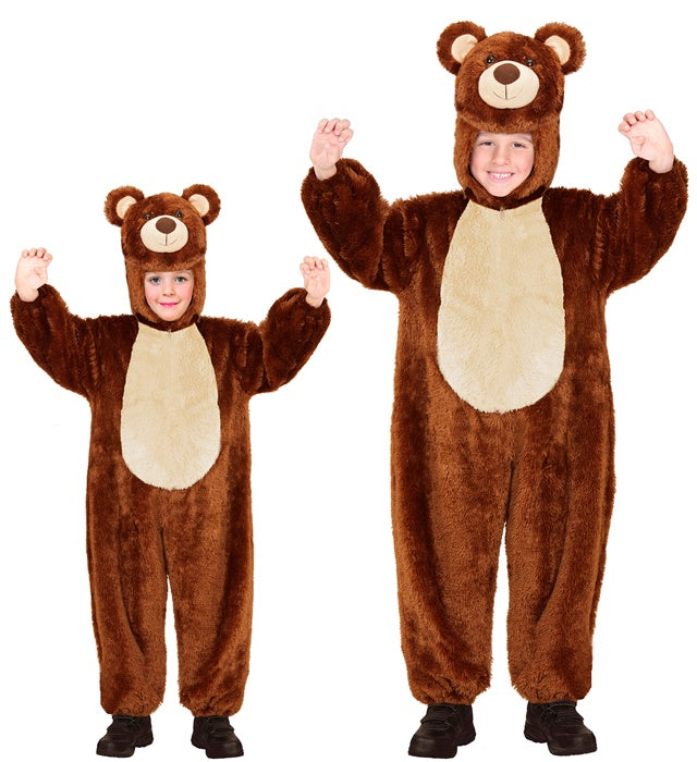 BEAR IN SOFT PLUSH" (HOODED JUMPSUIT WITHMASK)