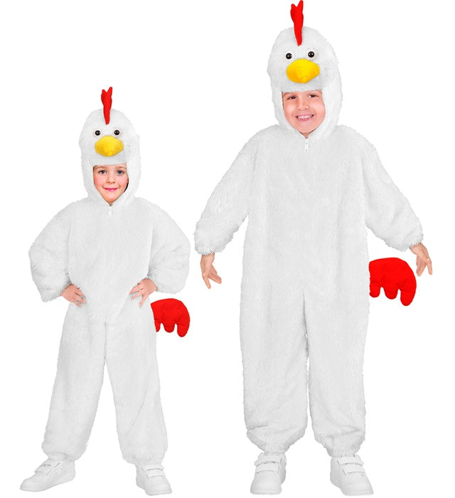 CHICKEN IN SOFT PLUSH" (HOODED JUMPSUIT WITH MASK)