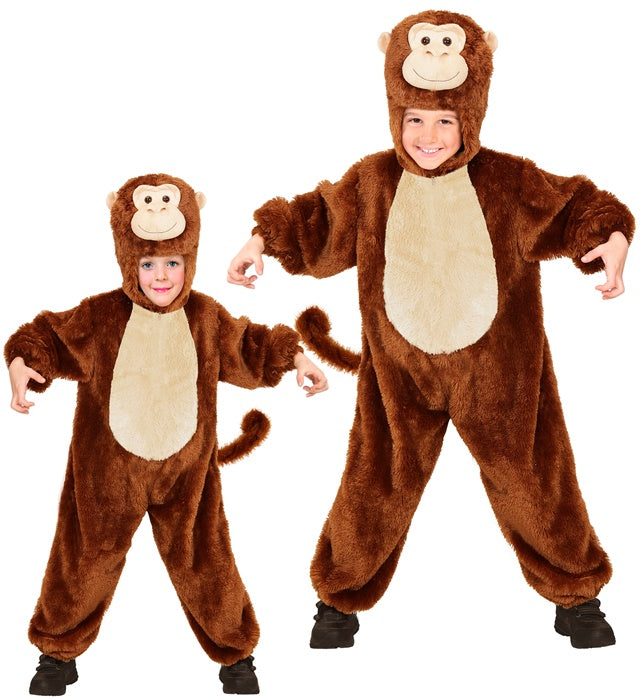 MONKEY IN SOFT PLUSH" (HOODED JUMPSUIT WITH MASK)